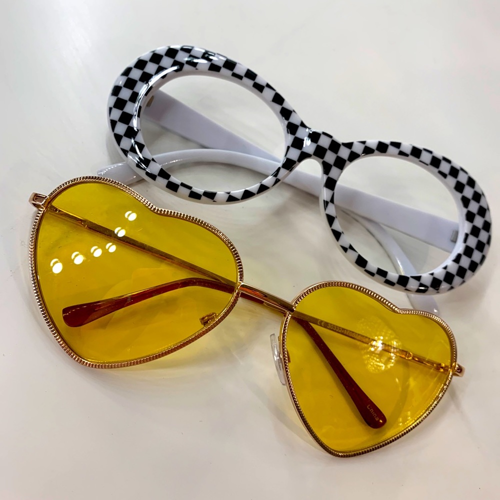 2 pair of sunglasses